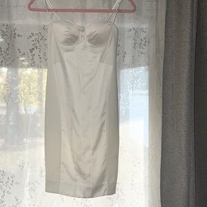 REVOLVE x Chrissy Teigen White Satin Midi Dress